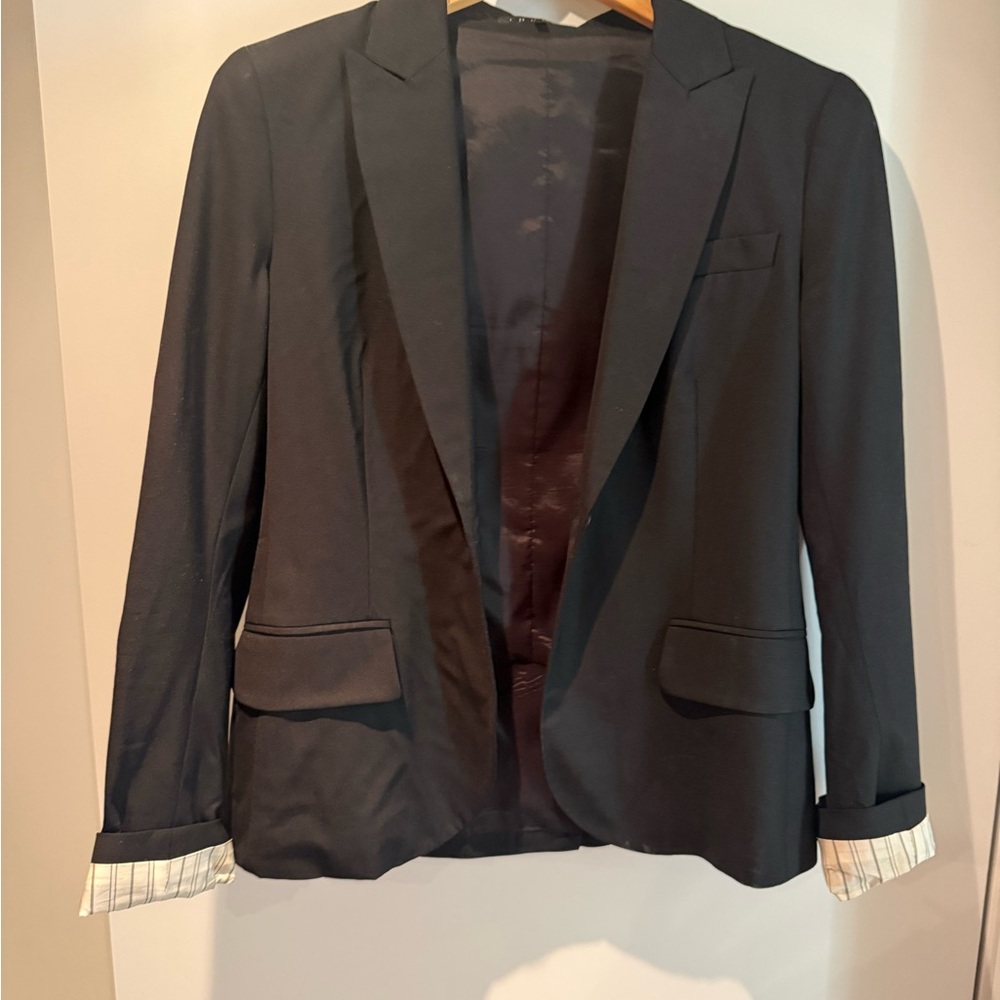 Theory Vintage Blazer with Pinstripe Accents